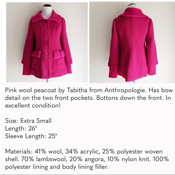 Anthropologie Tabitha wool coat - Picture 5 of 5